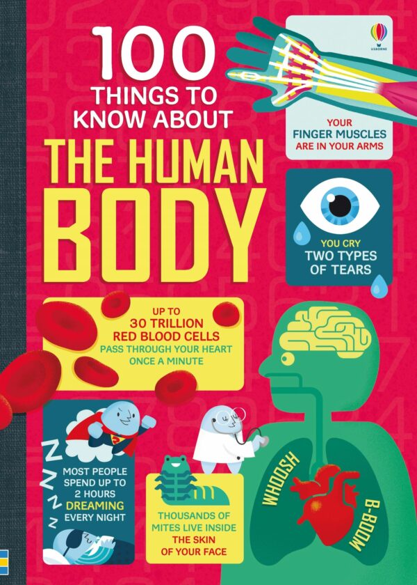 100 THINGS TO KNOW ABOUT HUMAN BODY<br> Usborne